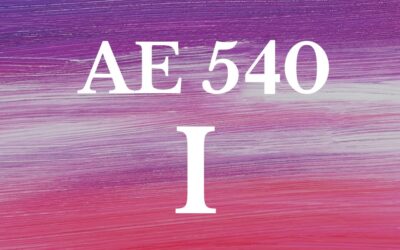 AE540 Intensive ESSAY I – 4s